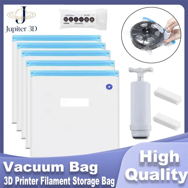 Vacuum Bag 3D Printer Filament Storage Bag PLA PETG ABS Dryer Safekeep Humidity Resistant Sealing Bags Keep Filament Dry Sealed