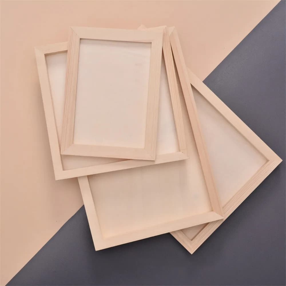 Kids Gift Multi-format Wooden Photo Frame DIY Frame Artistic Puzzle Door Table Ornament Drawing for Kids Painting