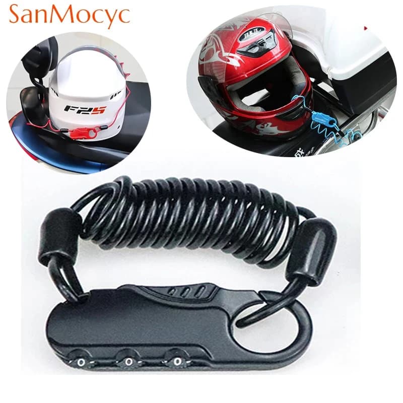 MTB Mountain Road Bike antifurto 3 Digital Security Cable Lock casco ciclismo Password Lock Essential Cycle Accessories