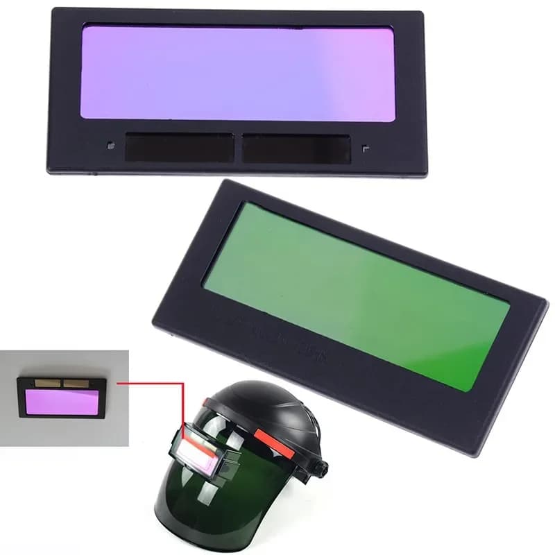 4-9 Dimensioni 4-1/4 "x 2" Lente per saldatura Oscuramento automatico Saldatura Flip-casco Obiettivo Filtro Ombra Fisso 9 Protezione a infrarossi Filtro per lenti