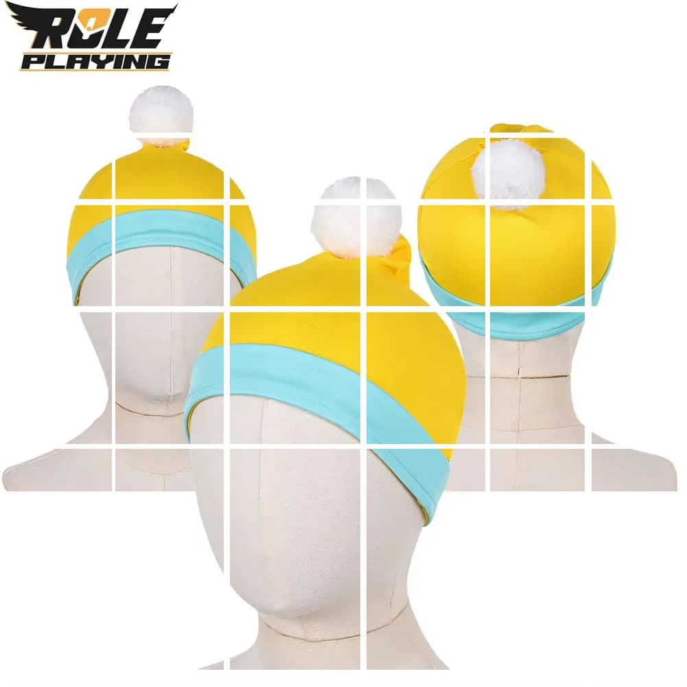 Cappello Giallo e Blu per Cosplay di Max Mayfield, Accessorio per Costume TV ST, Unisex 4-14 Anni, Outfit per Halloween e Carnevale