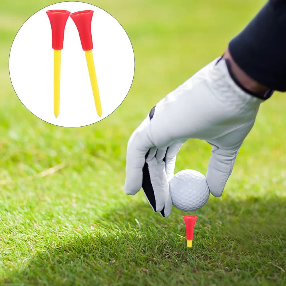 Set di 15 Tee da Golf in Plastica Premium per Distanza e Precisione, Supporto per Pallina con Basso Attrito, Accessorio per Allenamento Golf