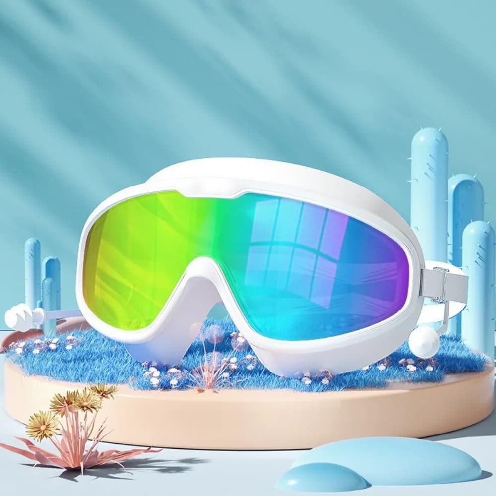 PC Anti-fog Diving Goggles Waterproof Anti-fog Swimming Goggles Wide View Electroplated UV Protection Swim Eyewear Diving