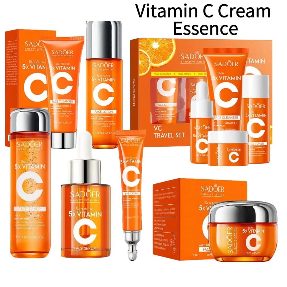 Crema all'essenza di vitamina C, siero rassodante, idratante, delicato, per la cura della pelle, levigante, nutriente, illuminante, anti-età, ringiovanente