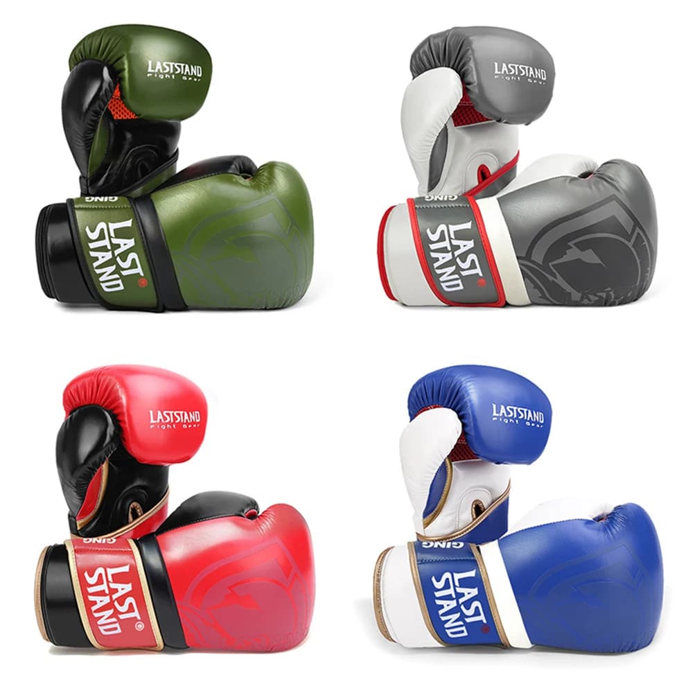 LASTSTAND6 8 10 12OZ Wholesale Muay Thai Microfiber Skin Boxing Gloves Adult Children Men MMA Gym Training Boxing Equipment