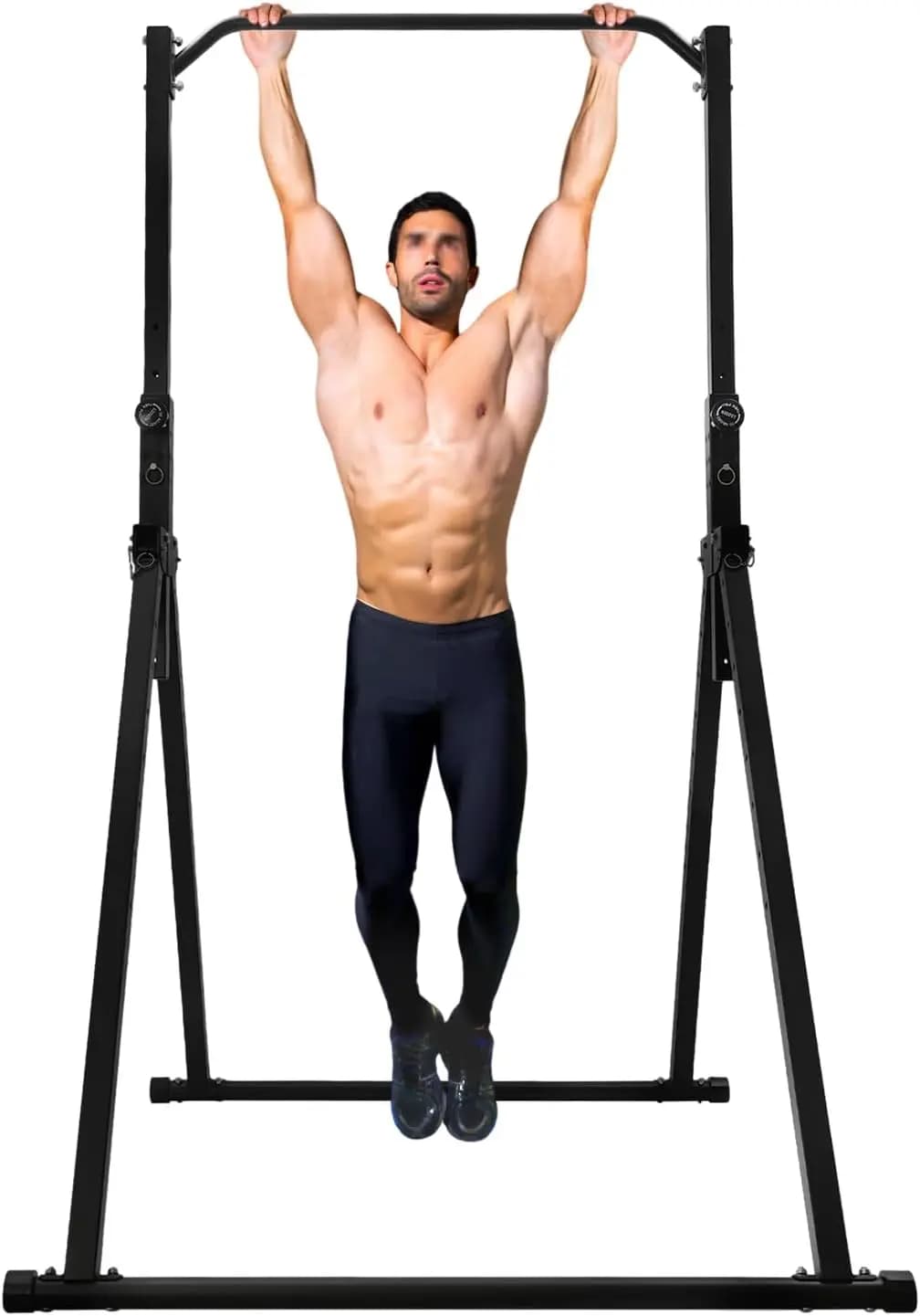 Barra per trazioni pieghevole, stazione per immersione per allenamento Power Tower, barra per trazioni regolabile in altezza per la casa, torre Fitness multifunzione Stati