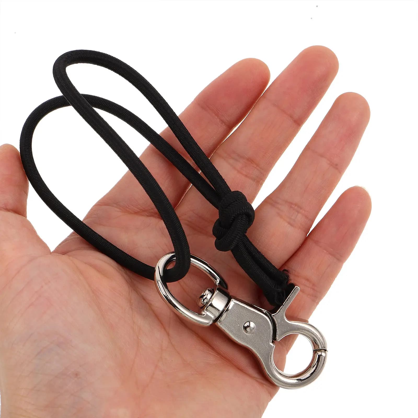 4 Pezzi Cinghie per Attacchi Sci, Corda Elastica in Nylon per Snowboard con Moschettone, Leggera e Portatile per la Sicurezza dello Sci