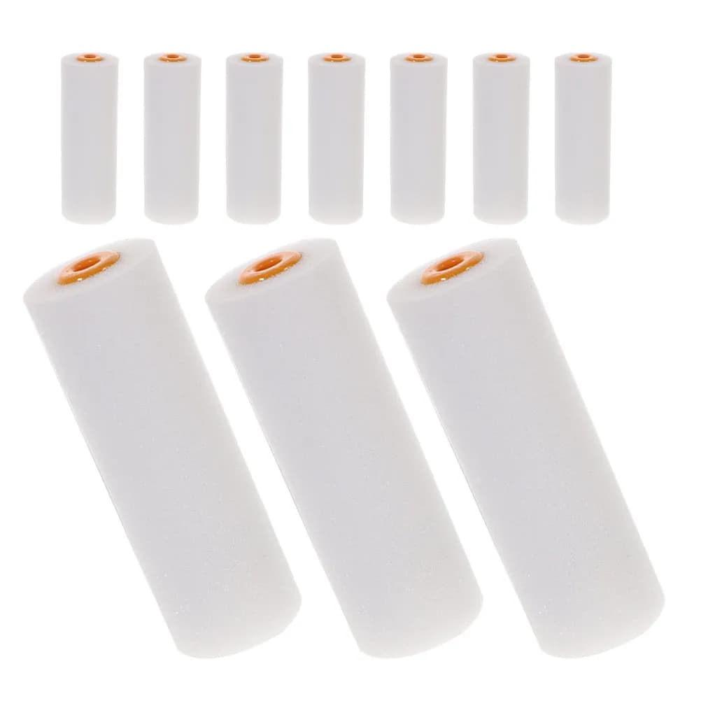 10Pcs High Density Sponge Paint Roller Heads 4 Inch Mini Foam Rollers for Smooth Wall Furniture Painting Foam Paint Roller