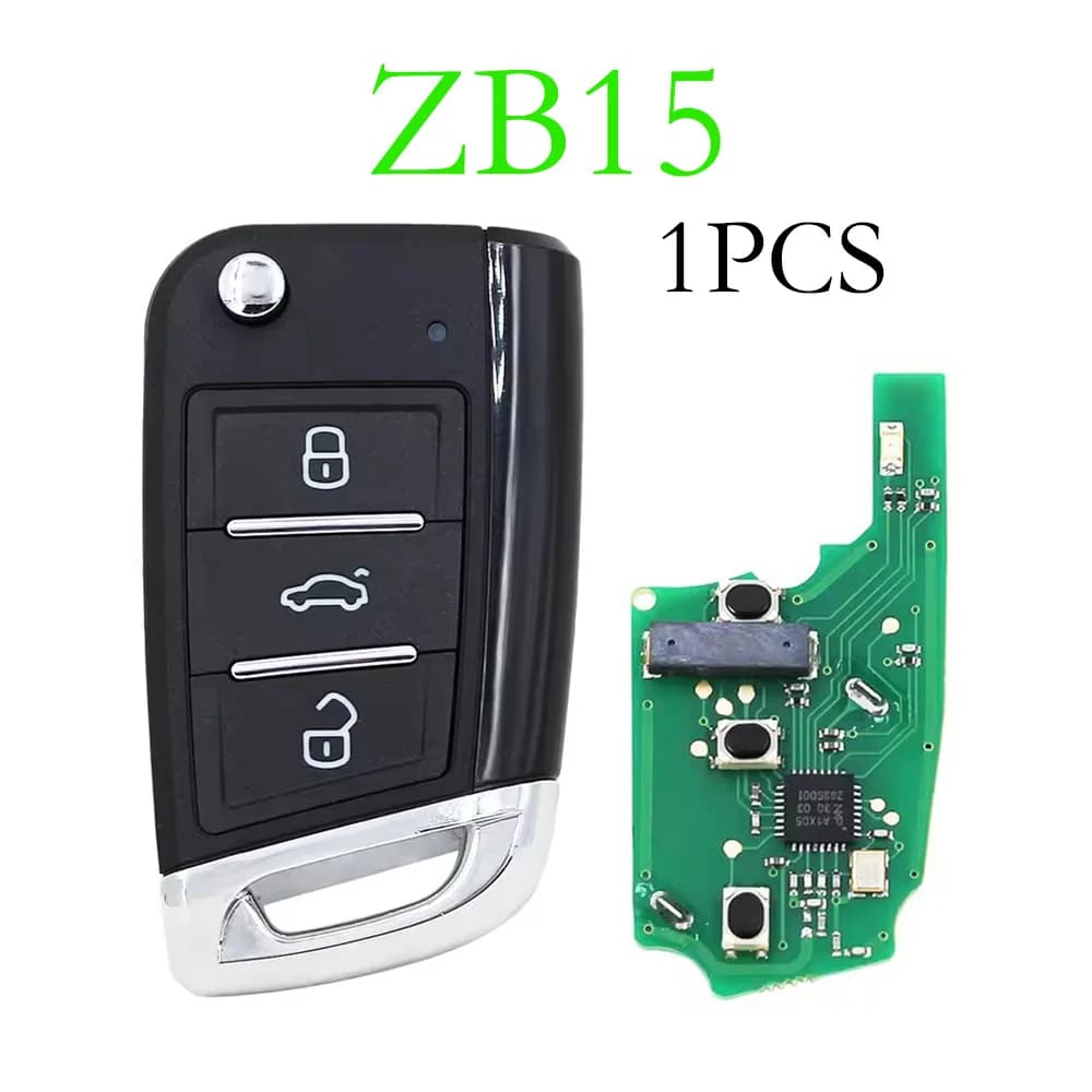 1pcs/lot KEYDIY ZB Series ZB15 Universal KD MQB Style Remote Key 3 Button for KD900 MINIKD URG200 KD-X2