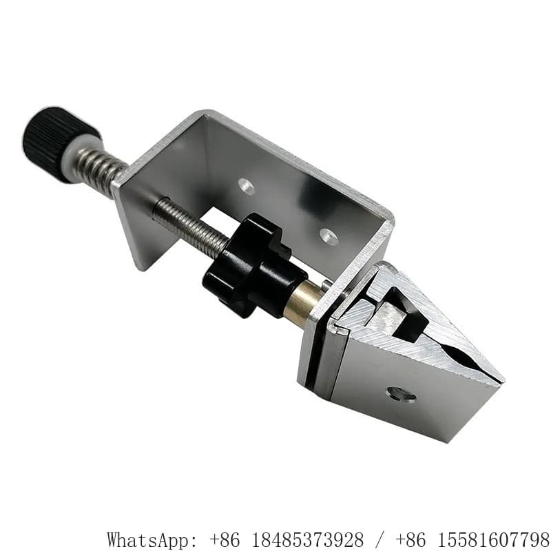 Metal Angle‑Fixed Sharpening Jig Reversible Clamp Head Modifiable Kitchen Sharpening Tool for Home Knife Grinding Accessory