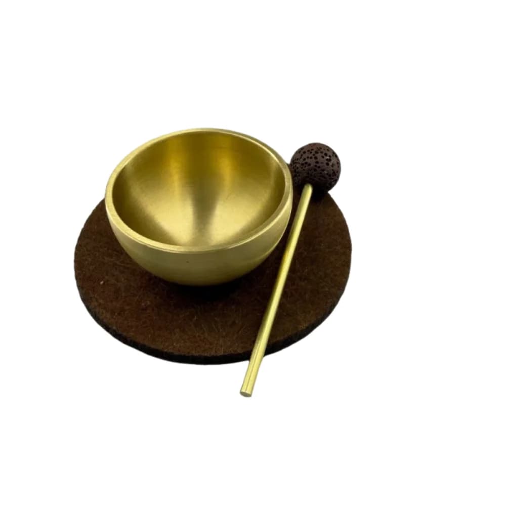 Portable Mini Singing Bowl Healing Therapeutic Use Sound Bowl with Stick Stress Relief Tibetan Singing Bowl Meditation Practice