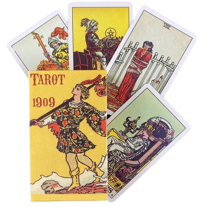 Vendita calda 78 Tarocchi Rider Carte 1909 Per Divinazione Uso personale Oracle Deck Versione inglese completa Giochi da tavolo con guida PDF