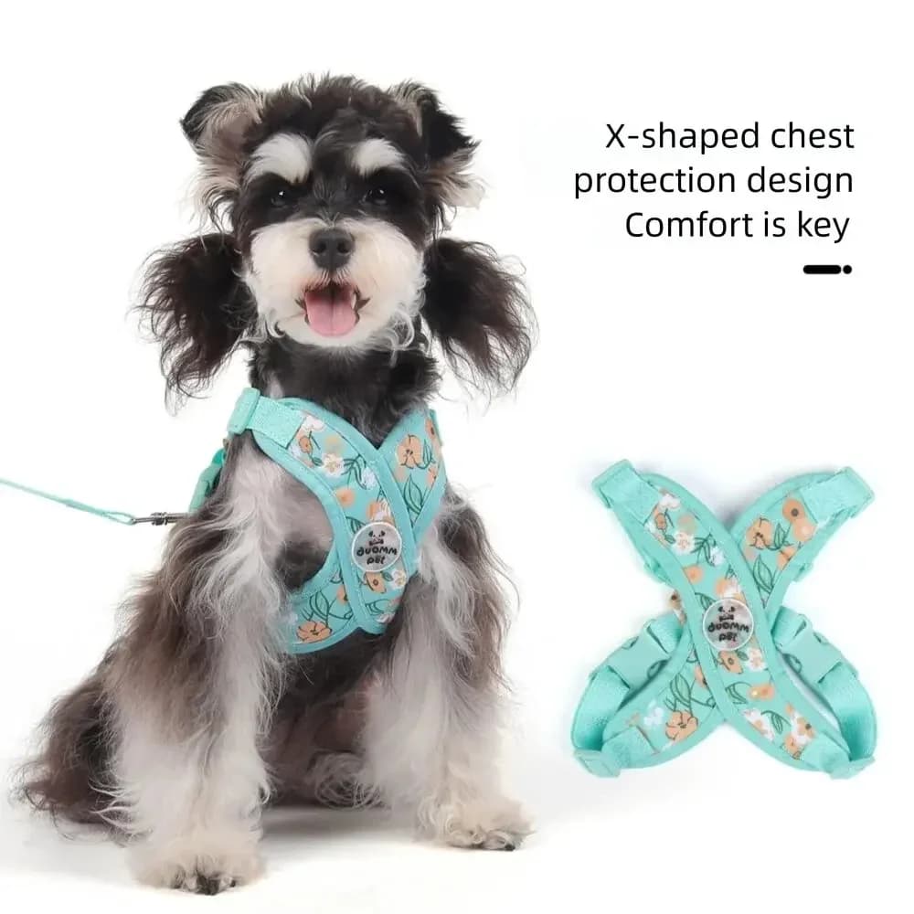 Imbracatura per animali domestici, guinzaglio a X per cuccioli, pettorina, guinzaglio da passeggio, vestiti per cani, accessori per animali, cintura di sicurezza per cani