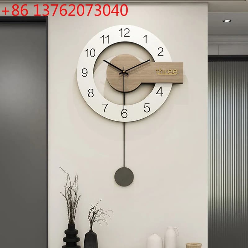Orologio da Parete Silenzioso di Lusso Artistico, Moderno e di Alta Gamma per Soggiorno, Elegante Segnatempo Silenzioso per Casa, Ufficio e Hotel