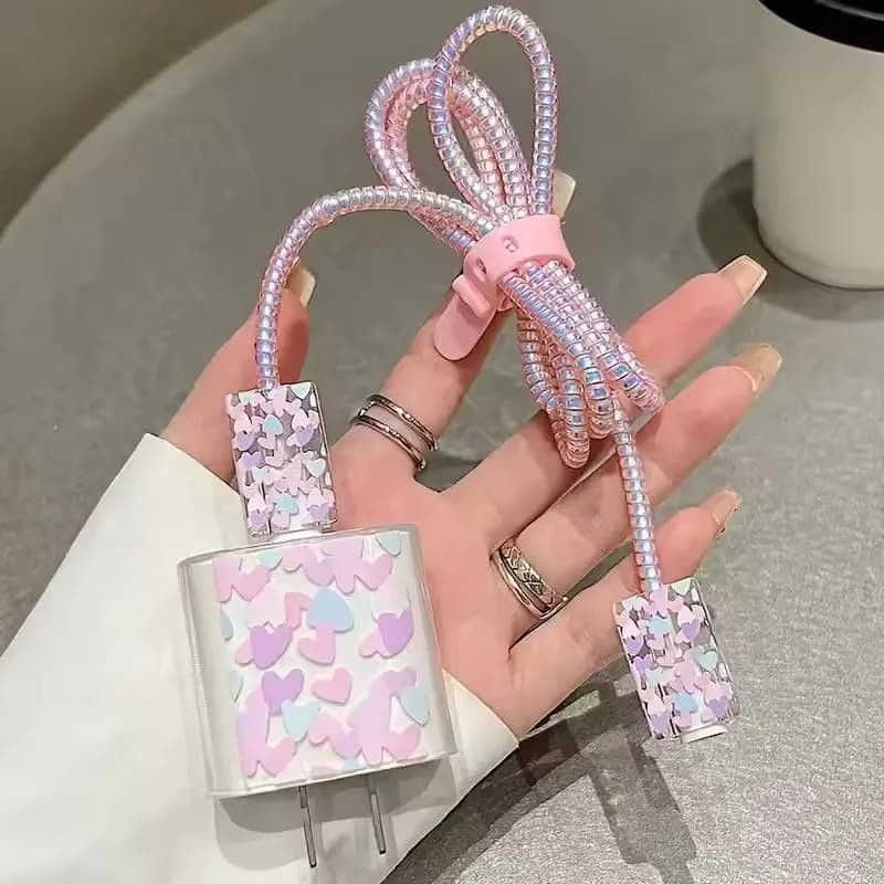 Case For Apple 18/20w Charger Protective Case Is Applicable to iPhone 16/15 Data Cable Head Bite Protector Shell