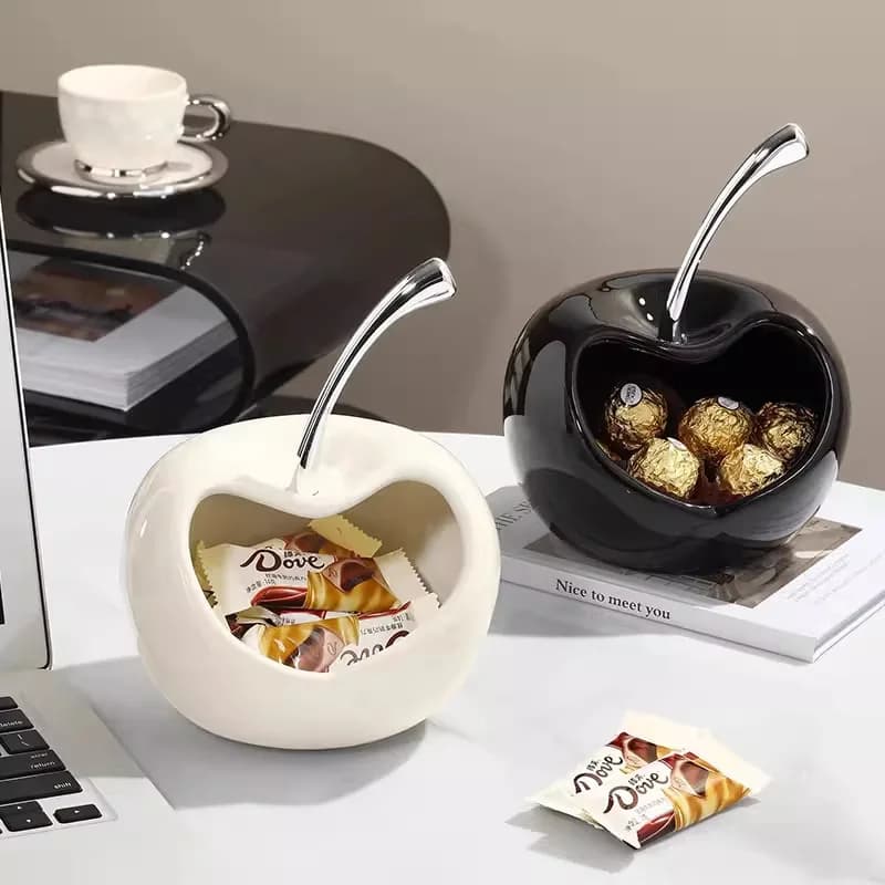 DSA high-value creative candy box, living room coffee table, household ceramic light luxury dried fruit plate, high-end