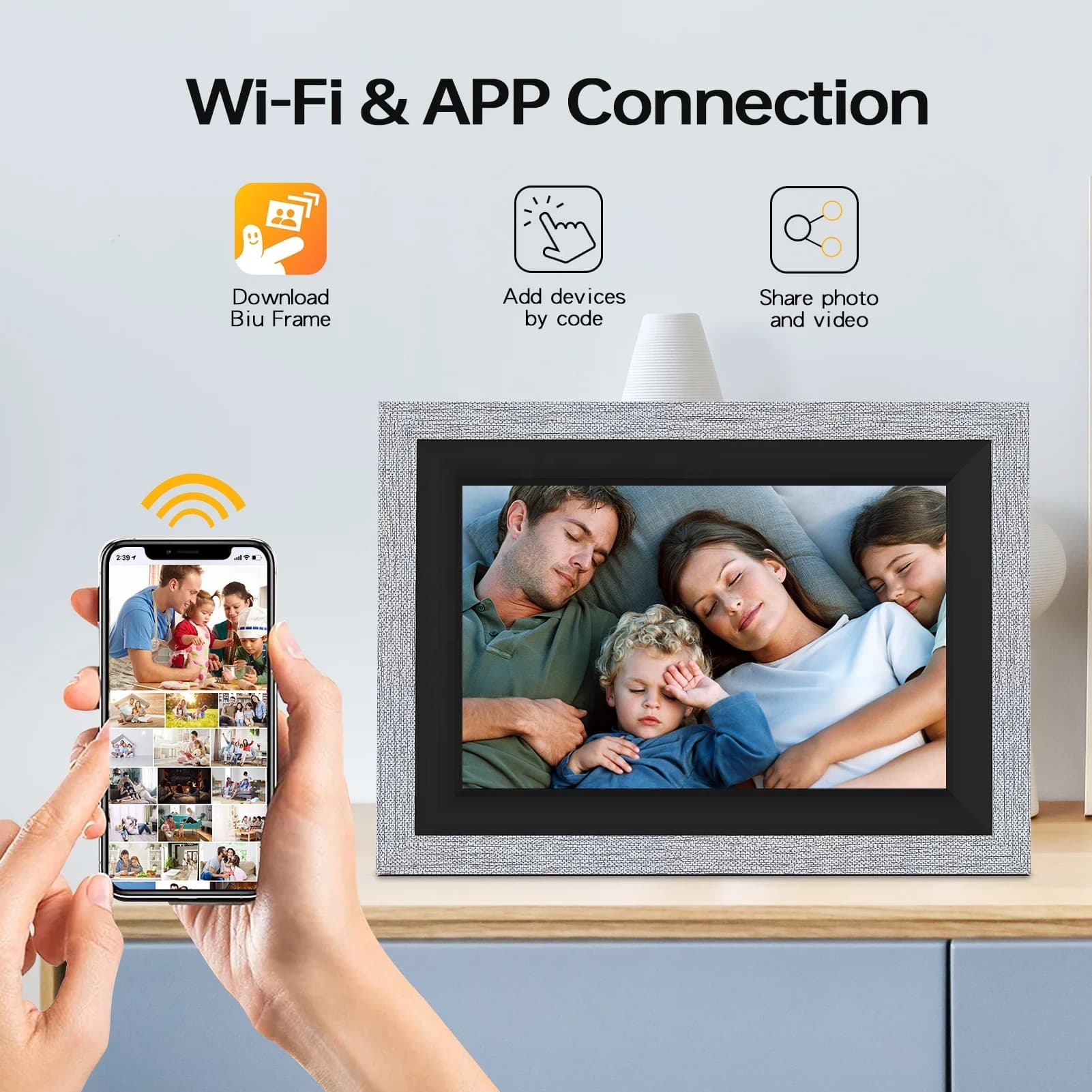 Cloud Photo Frame Digital Tablets 10 Inch Open Multi Screen Digital Picture 800 * 1280 1+16GB Wifi Cheap Frames Without Battery