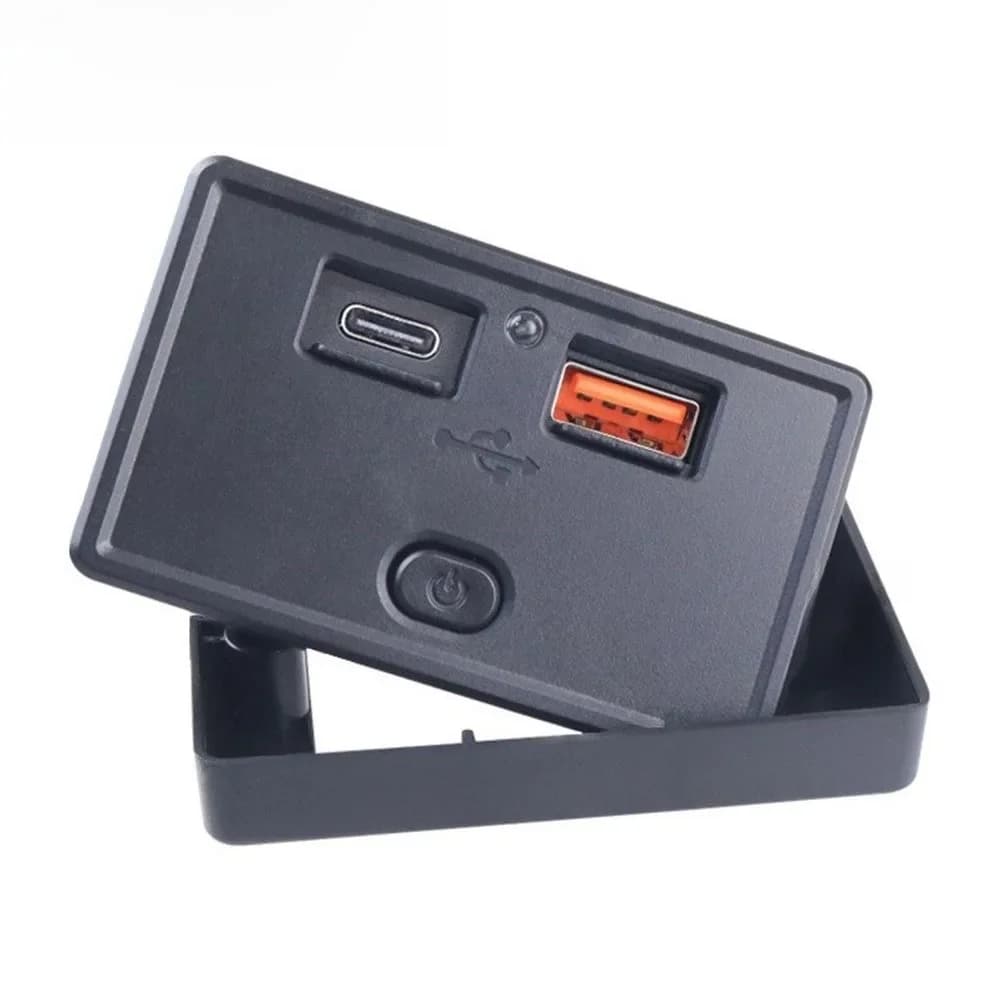Dual USB \Charger \Socket \Power Outlet Panel With Switch 12V-24V Port Car Charger For Golf Cart Car Truck Interior Accessories