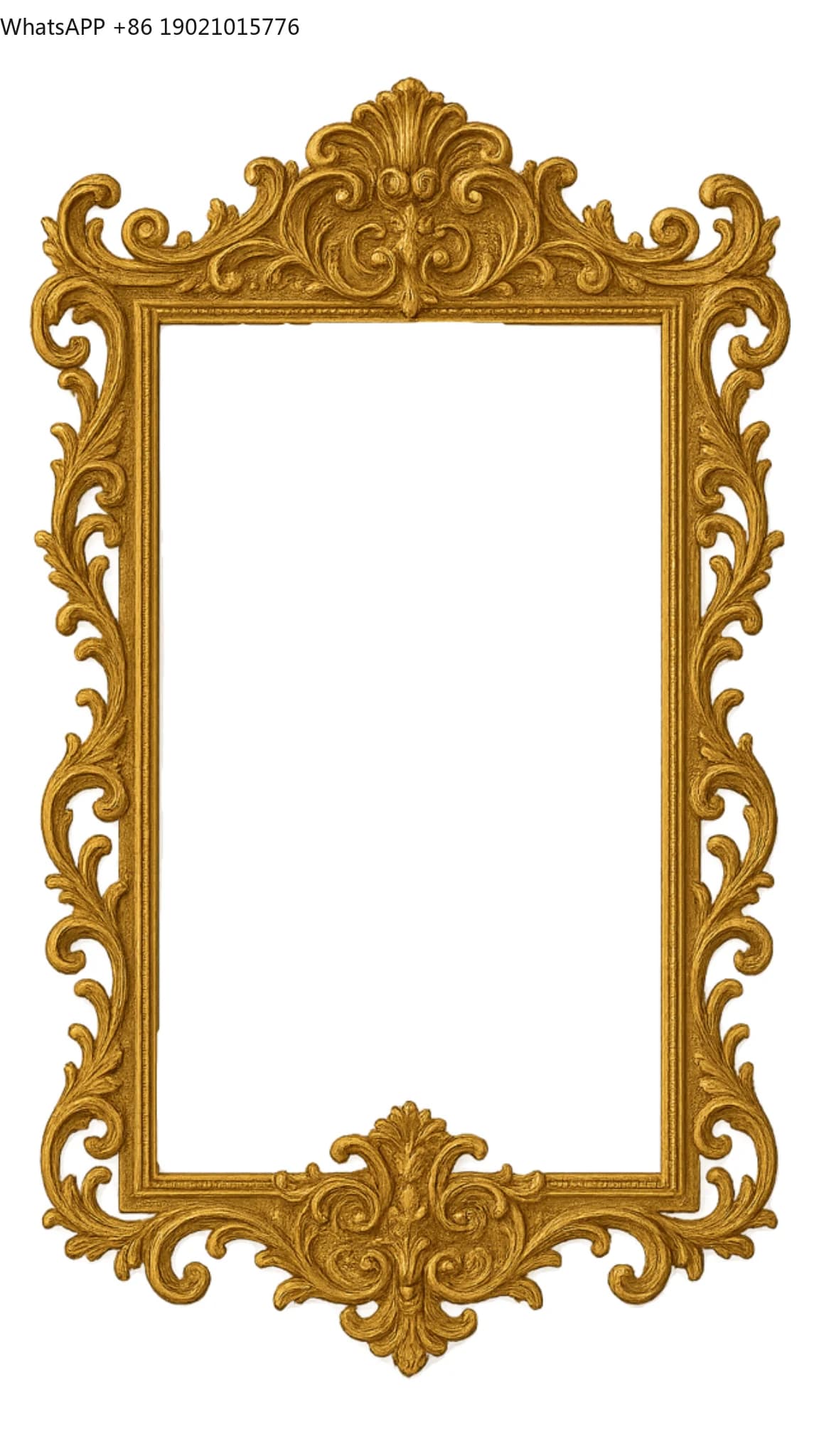 CC Customized French vanity mirror wall-mounted entrance decorative mirror light luxury retro carved bathroom mirror