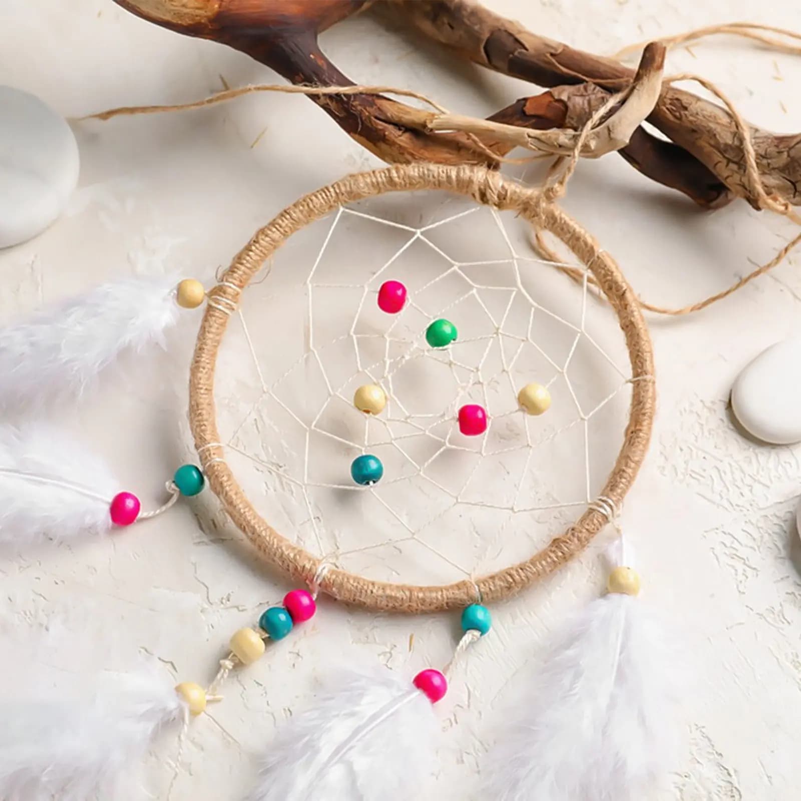 24Pcs Bamboo Rings for DIY Crafts Sturdy Fade-Resistant Bamboo Hoops Ideal for Dream Catchers Garlands Plant Hangers Wreath
