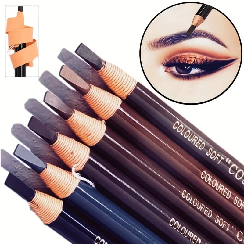 Tear Off Pull Line eyebrow pencil, do not sharpen need eyebrow pencil, natural color rendering, sweat proof and smear-proof eyebro