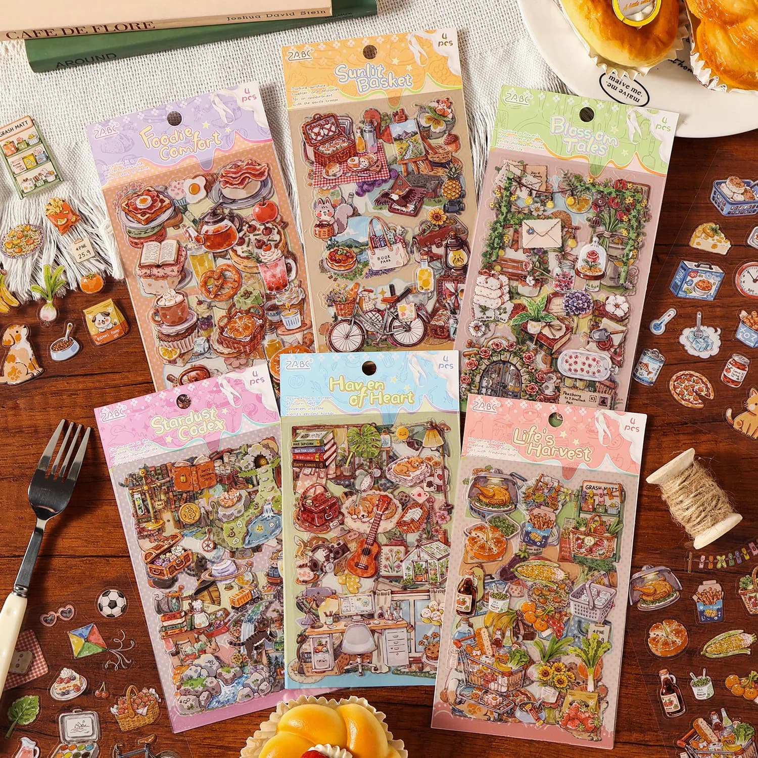 Guide To Happiness Series Vintage Plant Flower Picnic Landscape PET Sticker Creative DIY Journal Material Collage Stationery