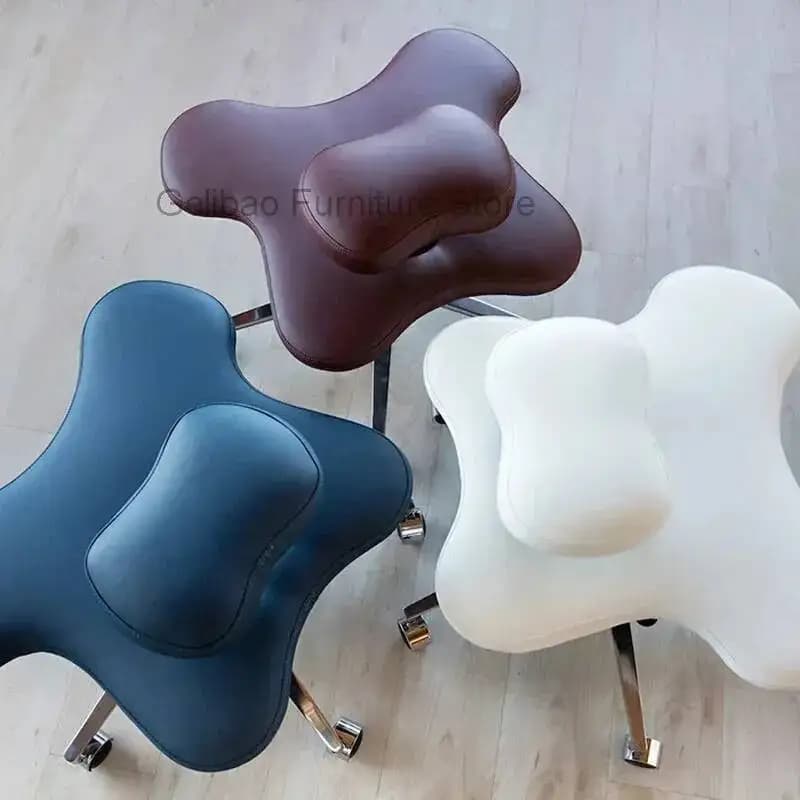Sedia da Ufficio Ergonomica Comfort Freely Soul Seat per Seduta Incrociata, Sgabello per Postura a Ginocchia, Sedia con Cuscino Spesso