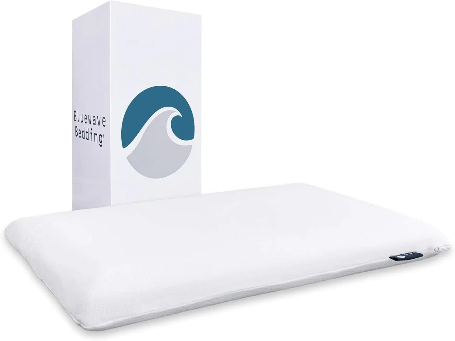 Cuscino in Memory Foam Ultra Sottile per Chi Dorme sullo Stomaco e sulla Schiena - Design Sottile per Allineamento del Collo e Miglior Sonno