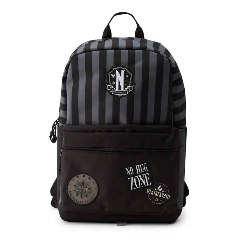 Wednesday Patches of Adventure Men's or Women s Backpack with Laptop Sleeve