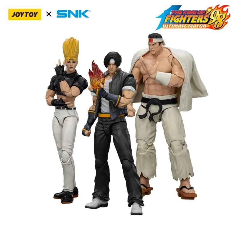 Disponibile JOYTOY SNK 1/18 Action Figure KOF 98UM Team Eroi Kyo Kusanagi Goro Daimon Benimaru Nikaido Action Figure Giocattoli Modellini