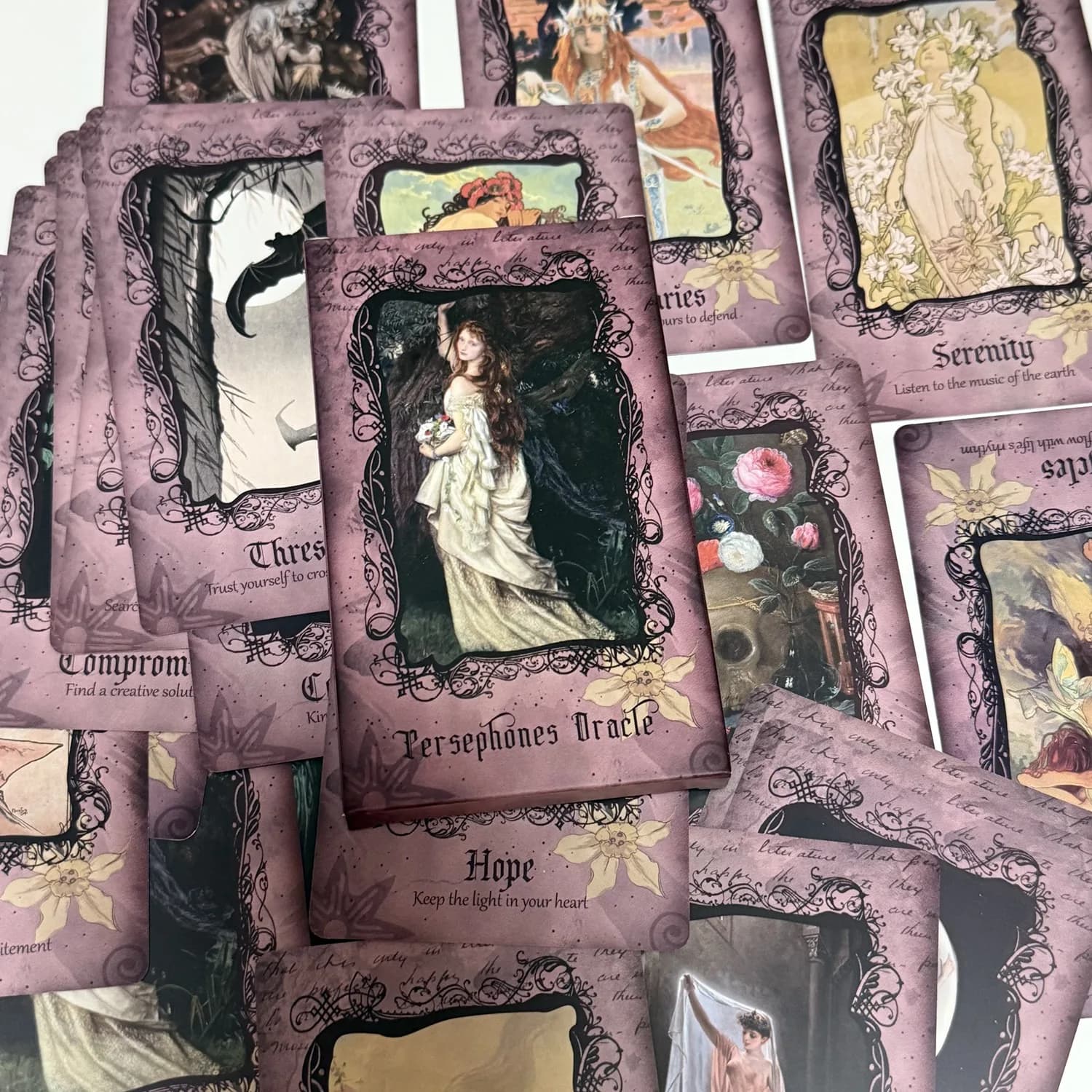 12*7 cm Persephone Oracle Card Inglese 22 pezzi Shadow Work Goddess Deck Fortune Telling Toys