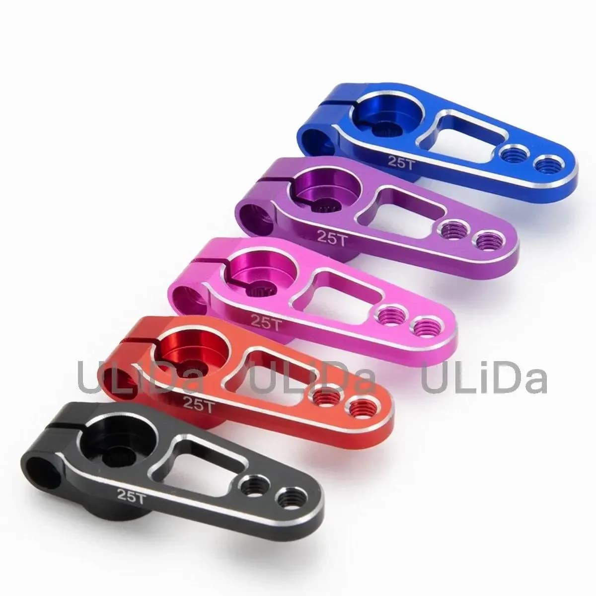 Servo corno in lega di alluminio 25T bracci scanalati M3 morsetto sterzo per Futaba Savox Power HD motore RC auto aereo barca elicottero