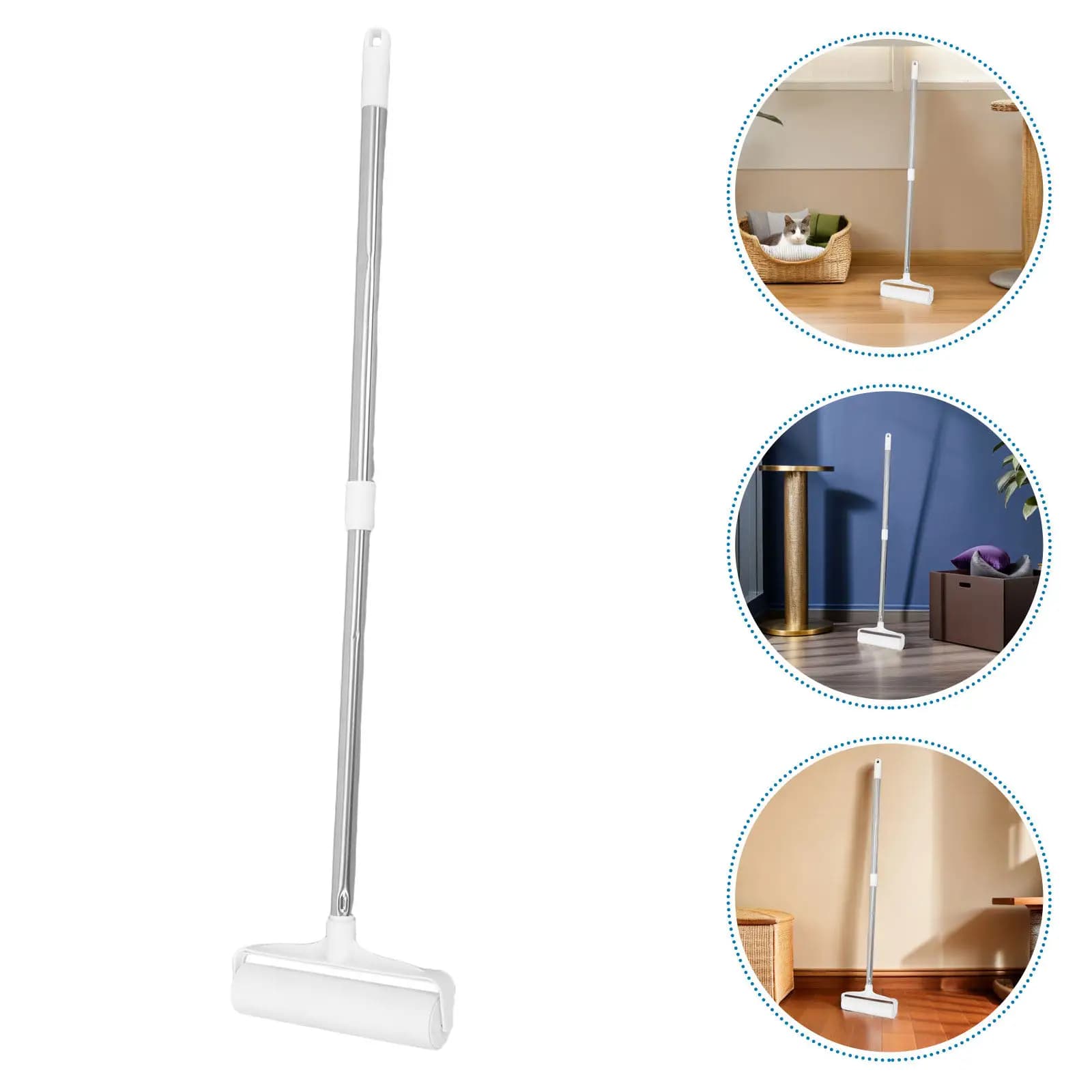 1Set Carpet Lint Roller with 35Inch Extendable Handle Reusable Design for Dog Cat Hair Removal on Floors Carpets Upholstery