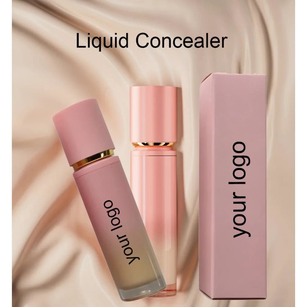 Correttore Liquido Vegano Coprente, Schiarente e Anti-Imperfezioni, Etichetta Privata, Logo Personalizzato, Trucco Vegano all'Ingrosso
