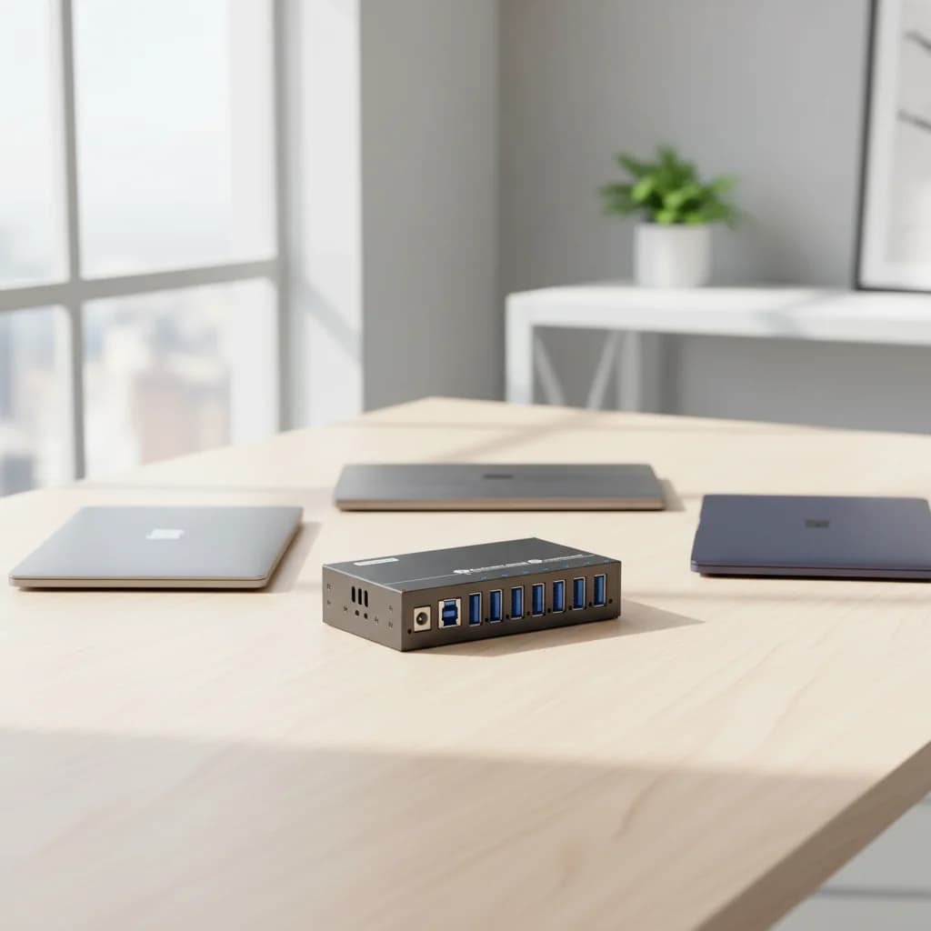 Powered 36W 7 Ports USB HUB Sipolar A-173 USB 3.0 HUB for Tablets Charging Station Fast Charging Station