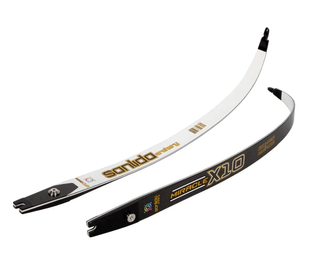Flettenti per Arco Ricurvo Sanlida Miracle X10 ILF in Fibra di Carbonio 32/38 LBS, Flettenti di Alta Gamma per Tiro con l'Arco H25 68'' 70''