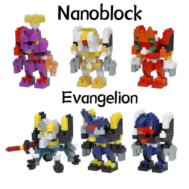 Original Nanoblock Micro Mini Building Blocks Eva Blind Bag Vol 1 Vol 2 Diy Assembly Toy Collectible Assembling Toy Gift