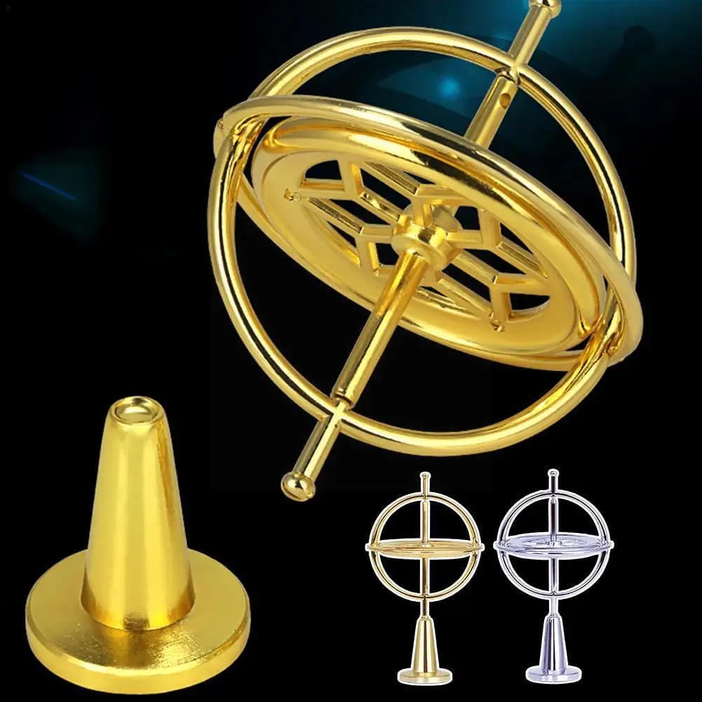 Giroscopio autobilanciante Giocattolo educativo di decompressione antigravità Sei generazioni Giroscopio da dito colorato Regalo per bambini T7X2