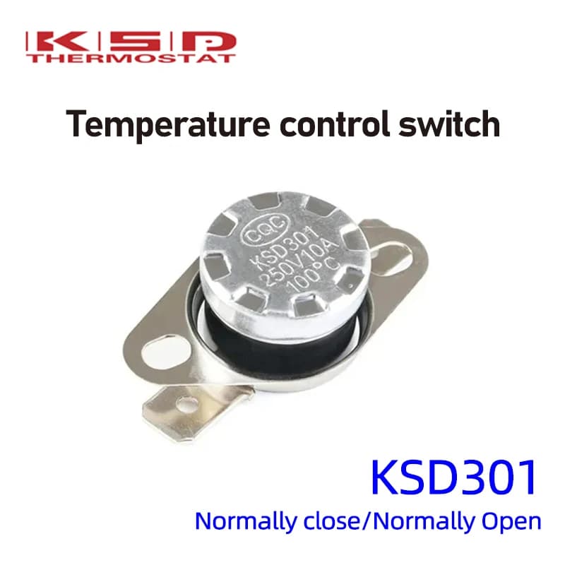 KSD301 0C-350C Gradi 10A 250V Normalmente Chiuso Interruttore di Temperatura Aperto Termostato 45C 75C 85C 95C 105C 110C 150C 180C Gradi