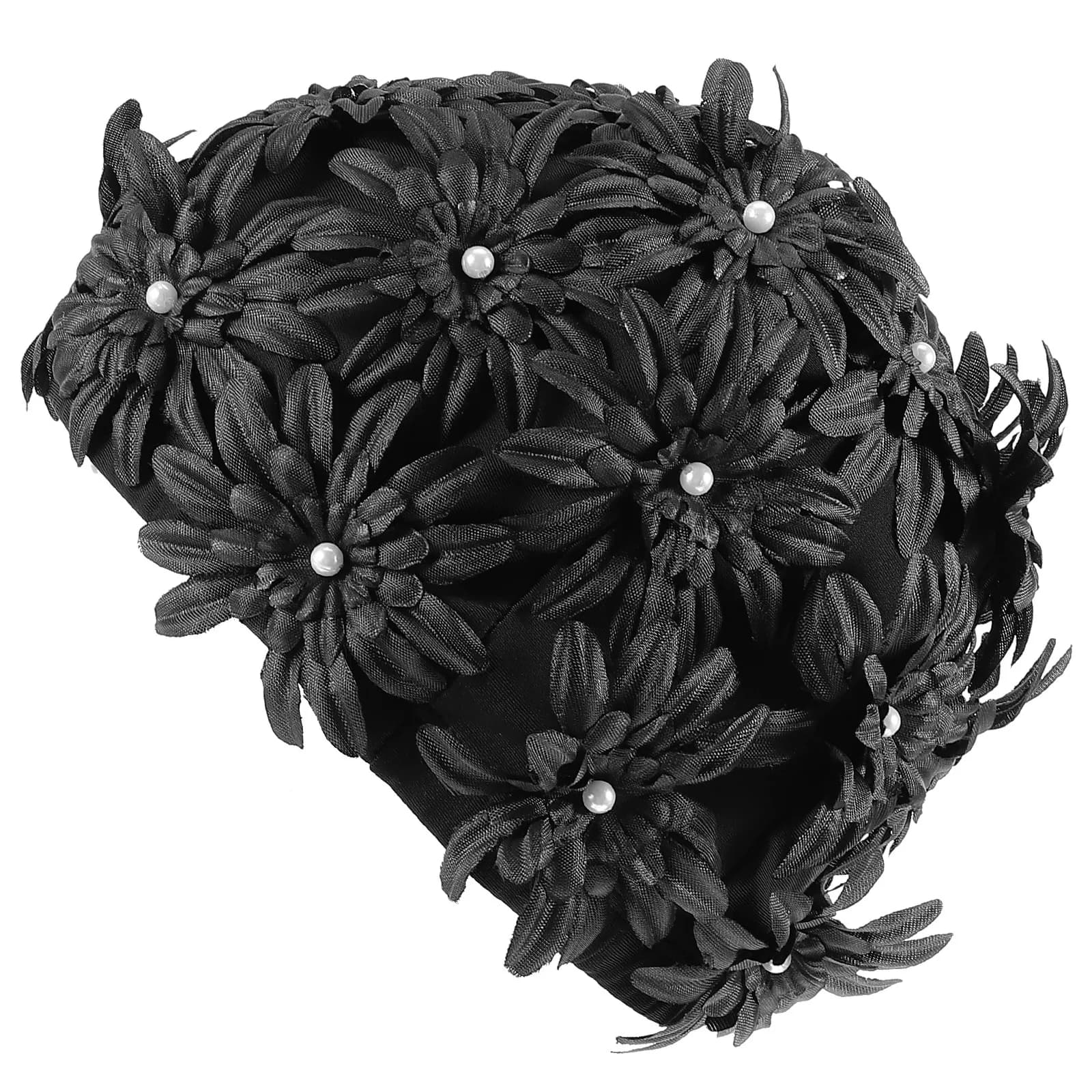 Waterproof Flower Swim Cap for Women Stylish Floral Swimming Cap Reusable Stretchy Hair Protection Pool Hat for Adults