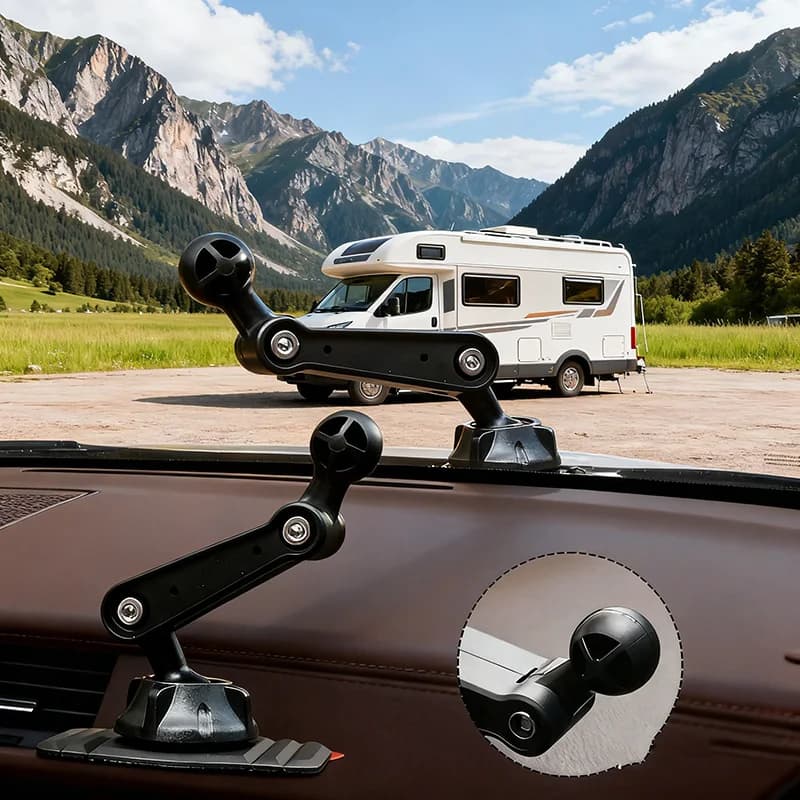 Base con Testa a Sfera da 17mm per Supporto Telefono da Cruscotto Auto, Accessorio Auto per Supporto Telefono, Base Adesiva