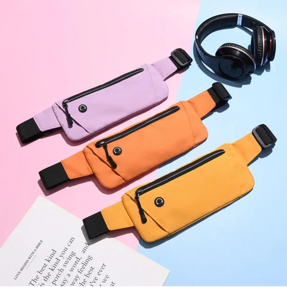 Marsupio Impermeabile da Corsa, Leggero e Invisibile, Porta Telefono da Corsa, Marsupio Sportivo Portatile Regolabile