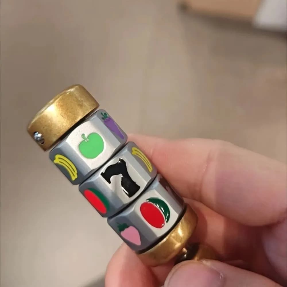 Creative Fruit Grand Fidget Spinner Metal Portable Fidget Sensory Hand Spinner Office Use