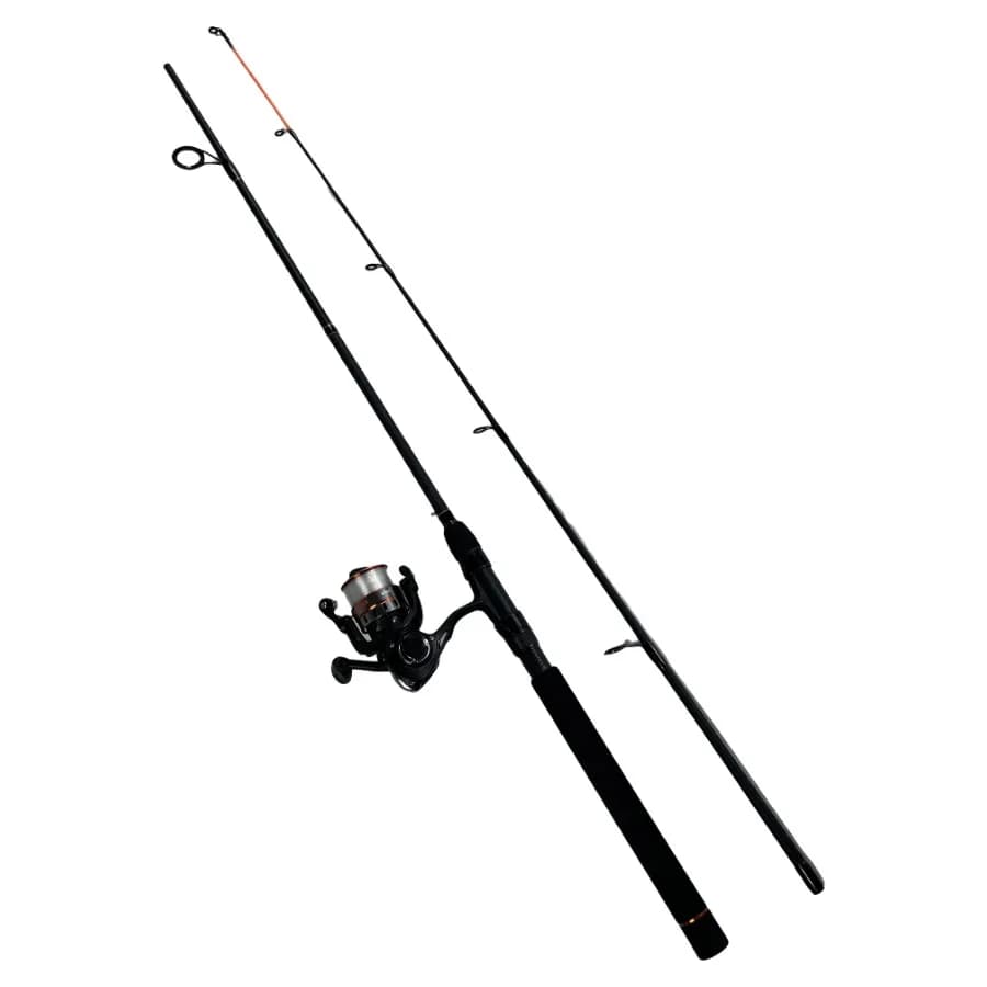 Canna da Pesca Spinning in 2 Pezzi, 6 Piedi e 6 Pollici, Azione Media, con Mulinello Taglia 3000, Ideale per Acqua Dolce e Salata