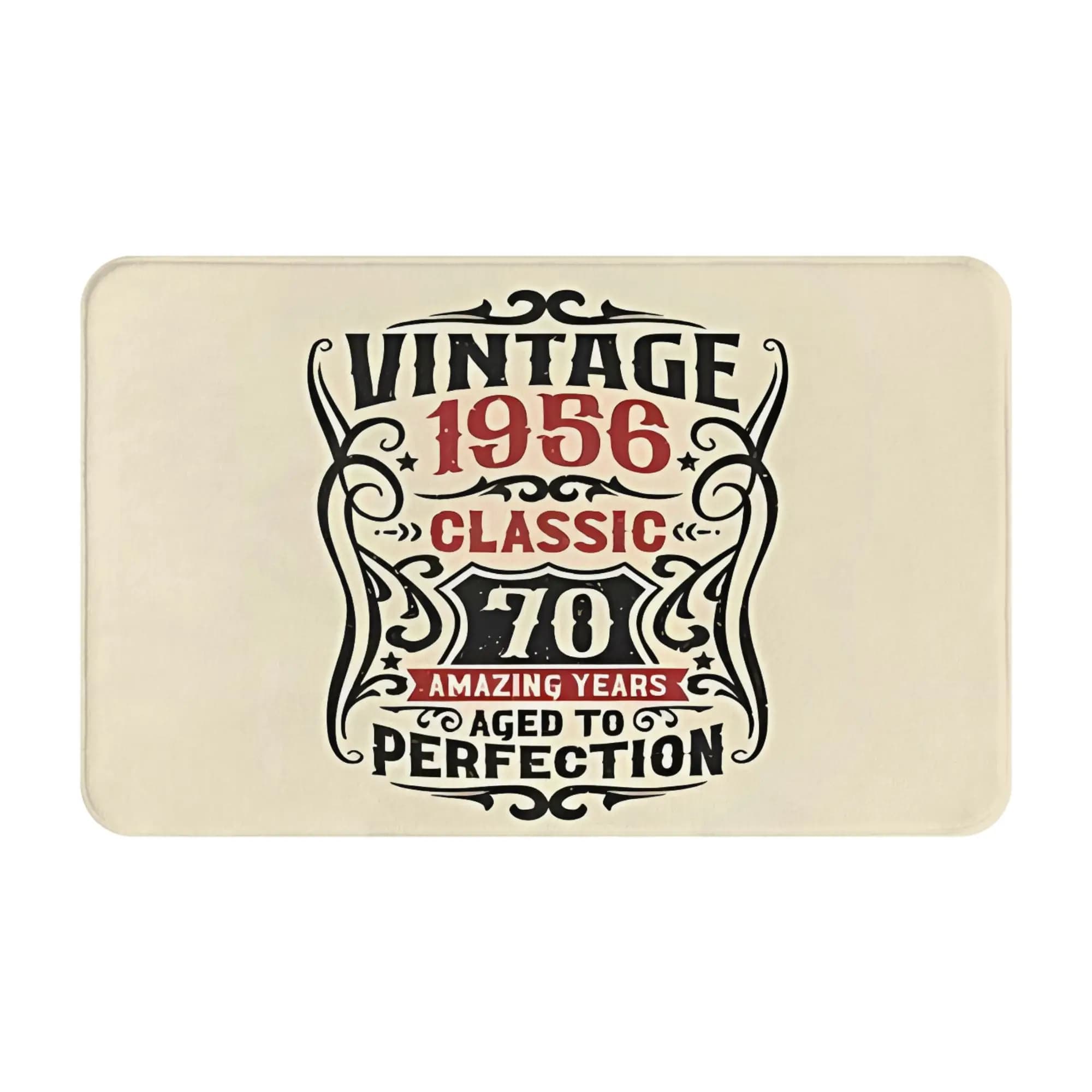 70Th Birthday 70 Amazing Years Christmas Decoration Bathroom Mat 1956 Doormat Living Room Carpet Entrance Door Rug Home Decor