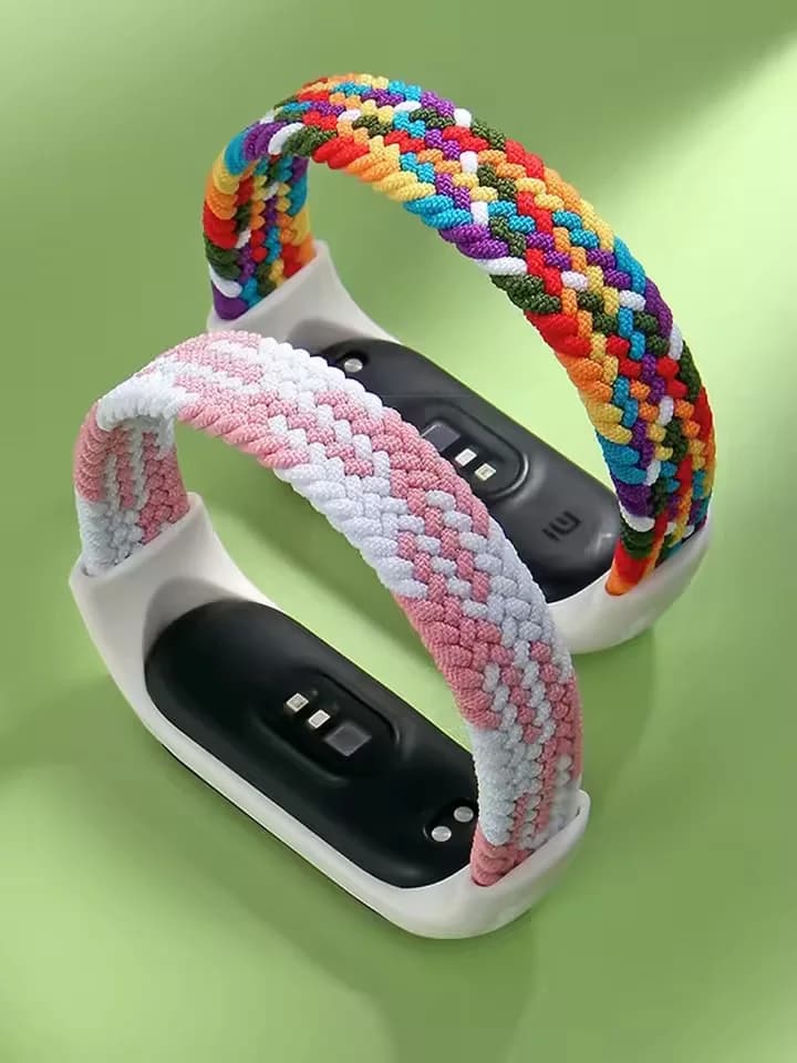 Cinturino per Mi band 7 8 6 5 Bracciale in nylon intrecciato Solo Loop pulseira Miband4 Miband5 Miband6 Cinturino xiaomi Mi band 4 3 5 6 7 8