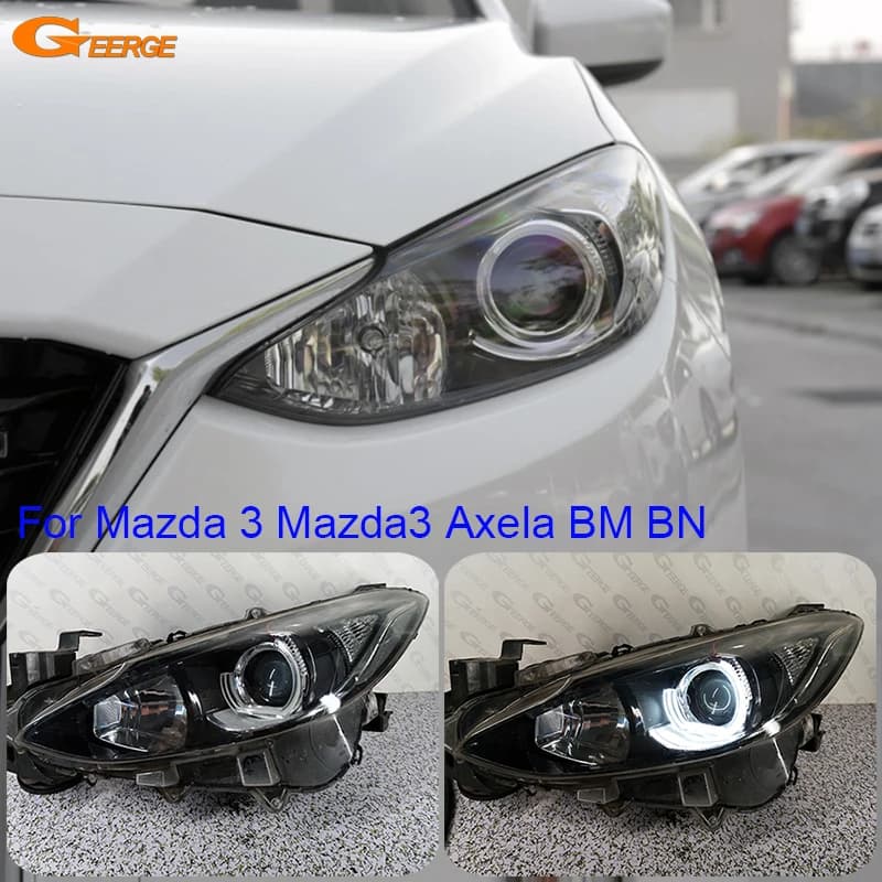 Per Mazda 3 Mazda3 Axela BM BN 2013 2014 2015 2016 2017 2018 2019 Ultra Luminoso DTM M4 Stile Led Angel Eyes Kit Halo Anelli