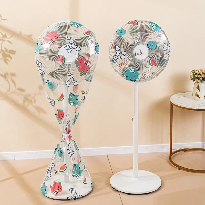 Ventilatore a piedistallo Confezione completa Tappo di sicurezza Ventilatore elettrico Copertura protettiva lavabile da pavimento Coperture antipolvere impermeabili Casa