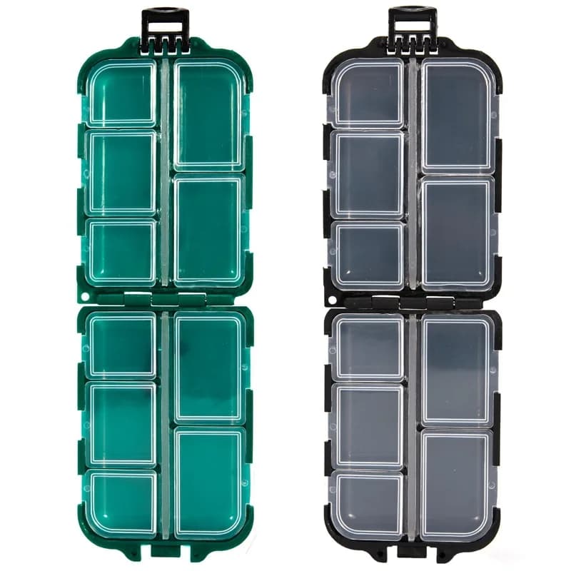 Supplies for fishing 20 pieces Mini Lure Bait Storage Fly Fishing Equipment Box Fishing Spoon Hook Fishing Equipment Fishing Accessories Fishing