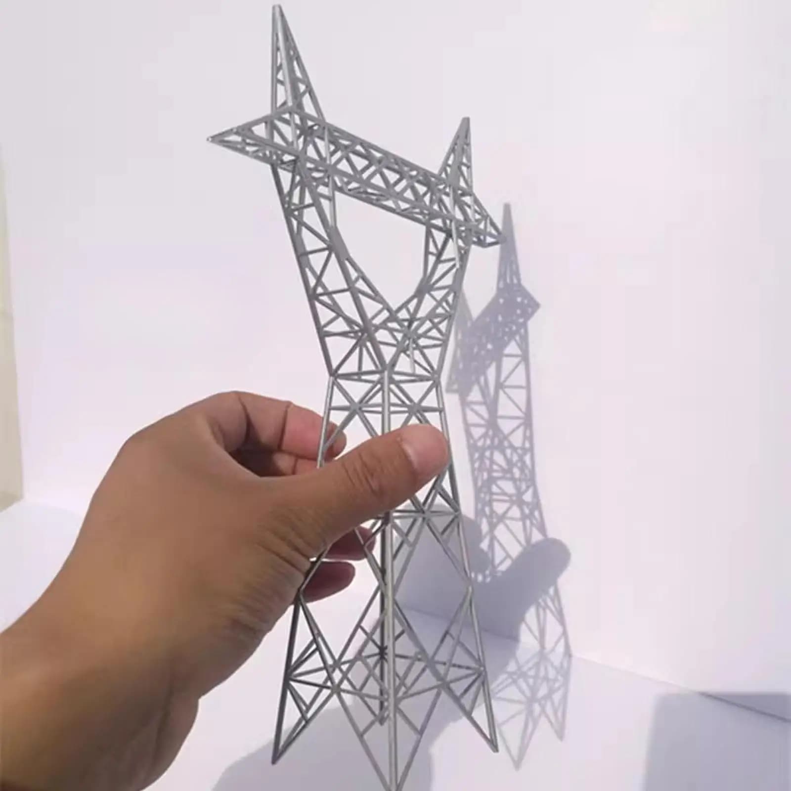 Modello Classico di Torre di Trasmissione per Tavolo di Sabbia, Struttura in Plastica, Accessorio per Diorama per Layout Elettrico